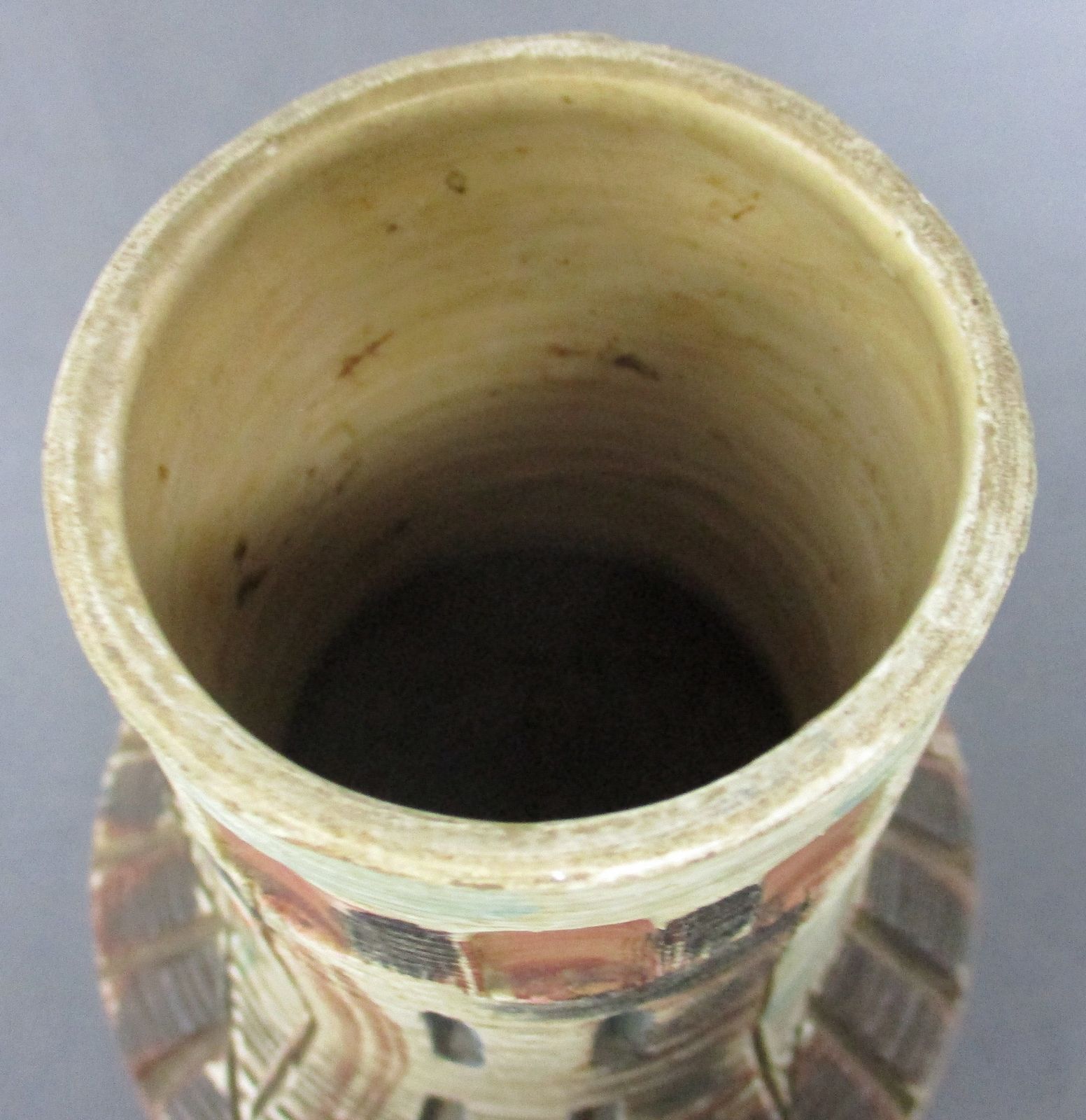 Italian Gambone Style Vase Art Pottery Retro Pop Art Mid Century Modern Modernis photo 117.0