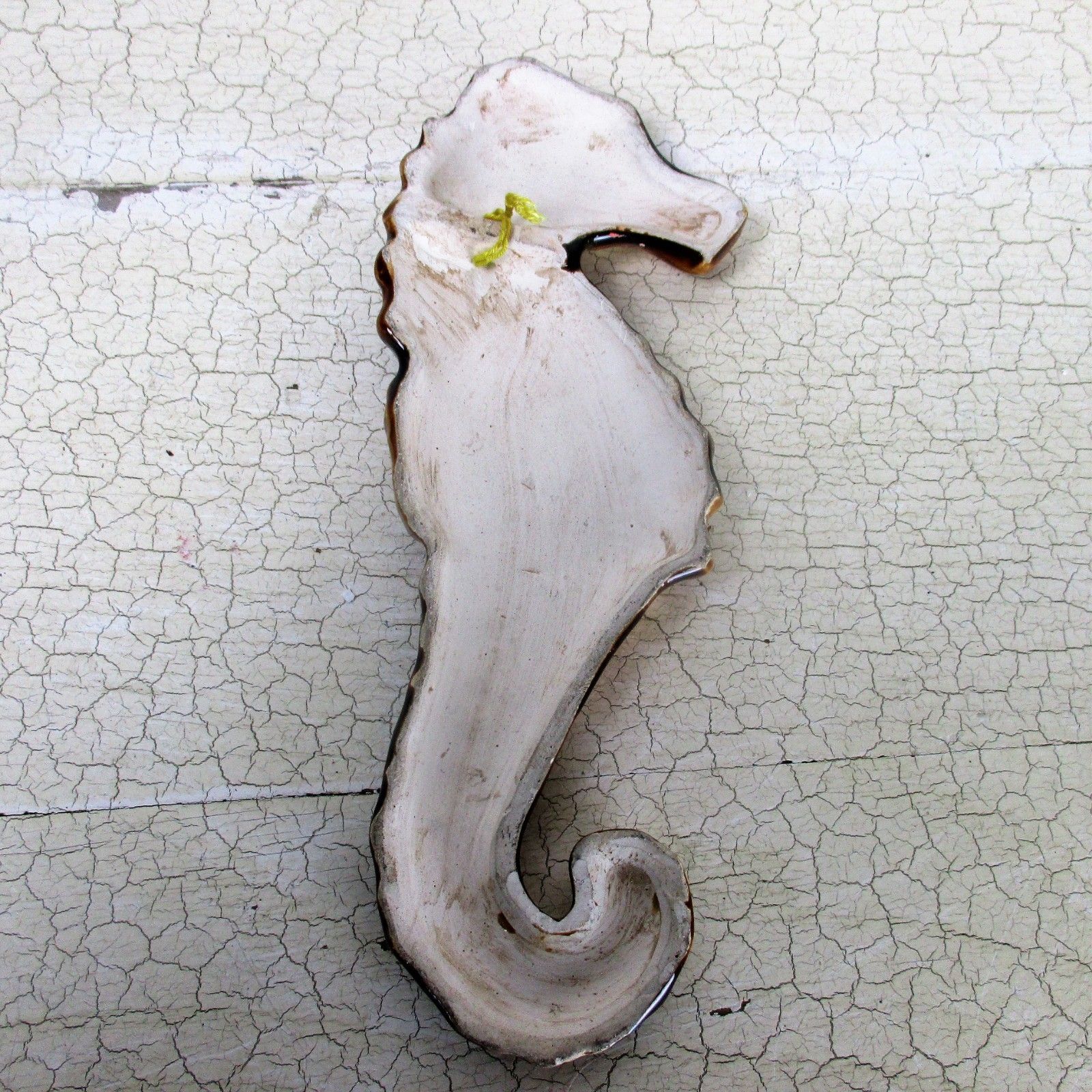 Seahorse Hippocampe Modernist Ceramic Wall Plaque Polychrome Era Amphora photo 57.0