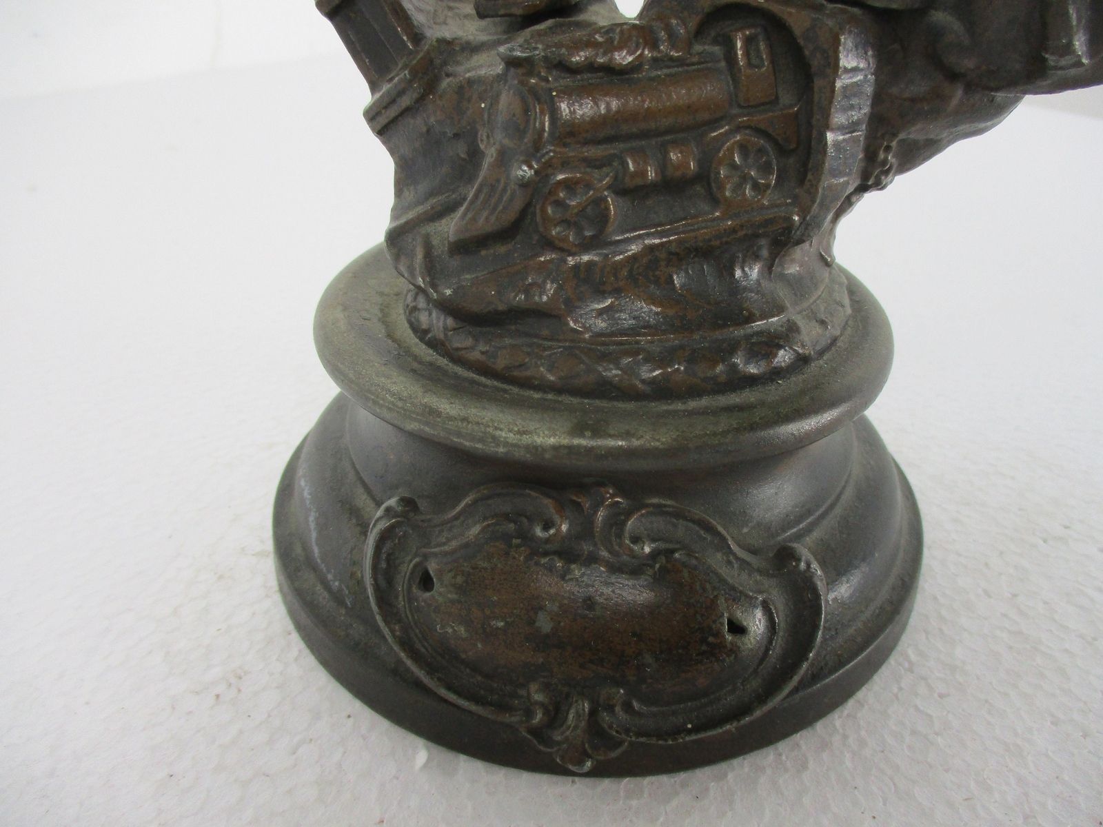 Sculpture Statue Spelter Working Man Knife Grinder Sharpener 14.76" Art Dec photo Art