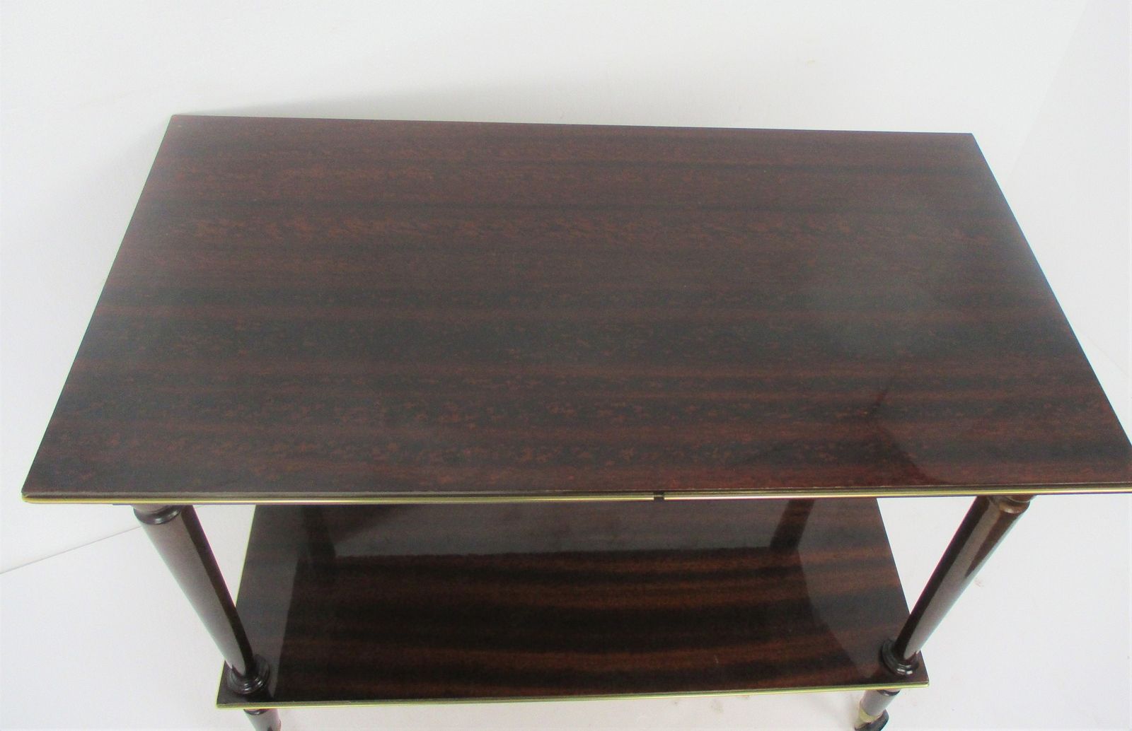 Bar Cocktail Tea Entertainment Cart Trolley Kitchen Island Veneer Retro Bar Ware photo vinterior