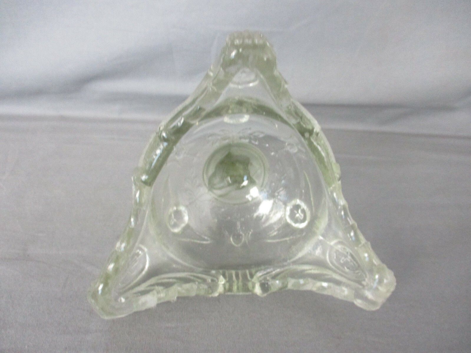 Art Glass Clear Candle Holder Holy Heart Virgin Mary Our Lady Madonna Angels photo buy