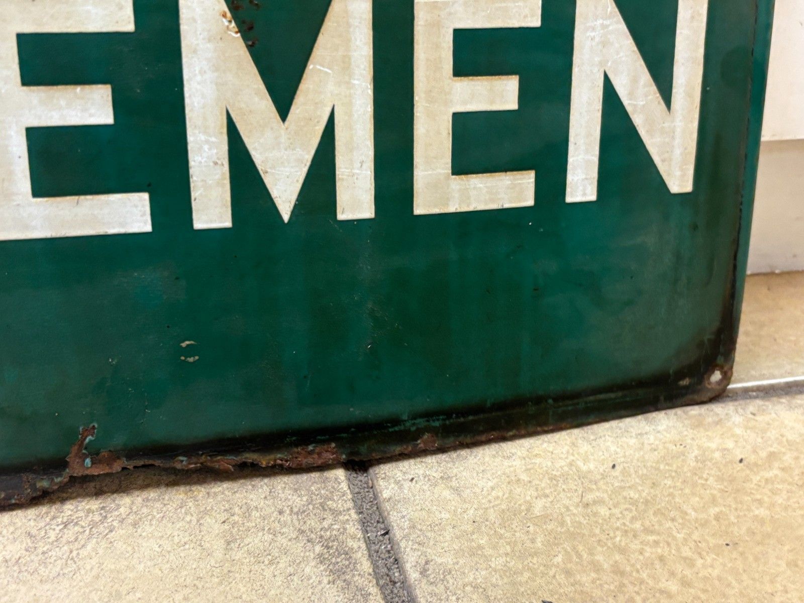photo for sale Antique Victoria Railway Gentlemen Enamel Sign By Mcclean & Co Ltd, London