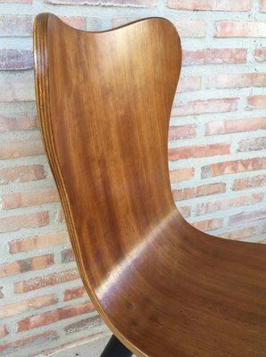photo furniture Mid Century Chairs With Conical Legs, 1950s, Set Of 2