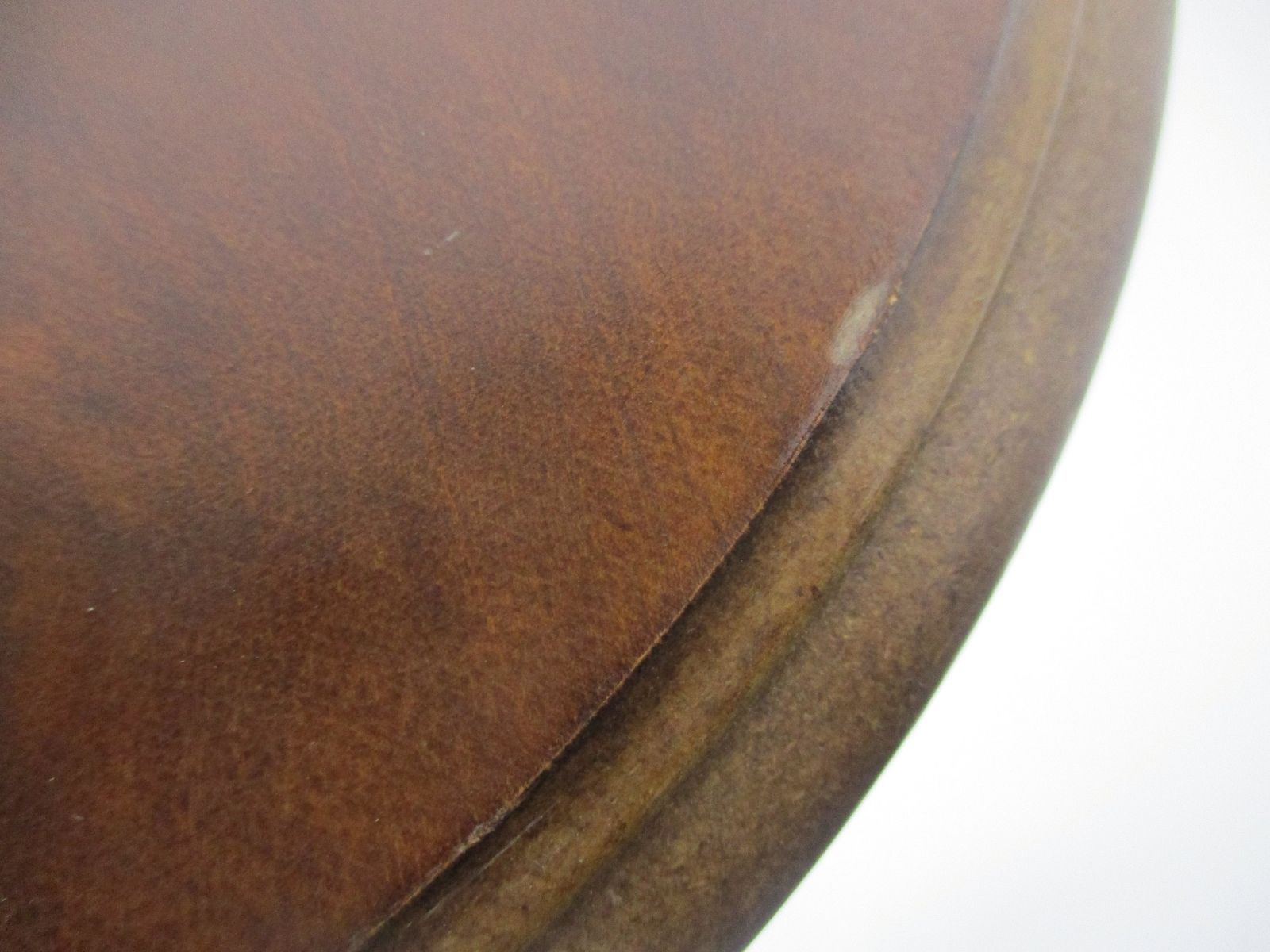 photo furniture Italian Hand Carved Wood Coffee Wine Side Table Inlay Marquetry Tripod Pedestal