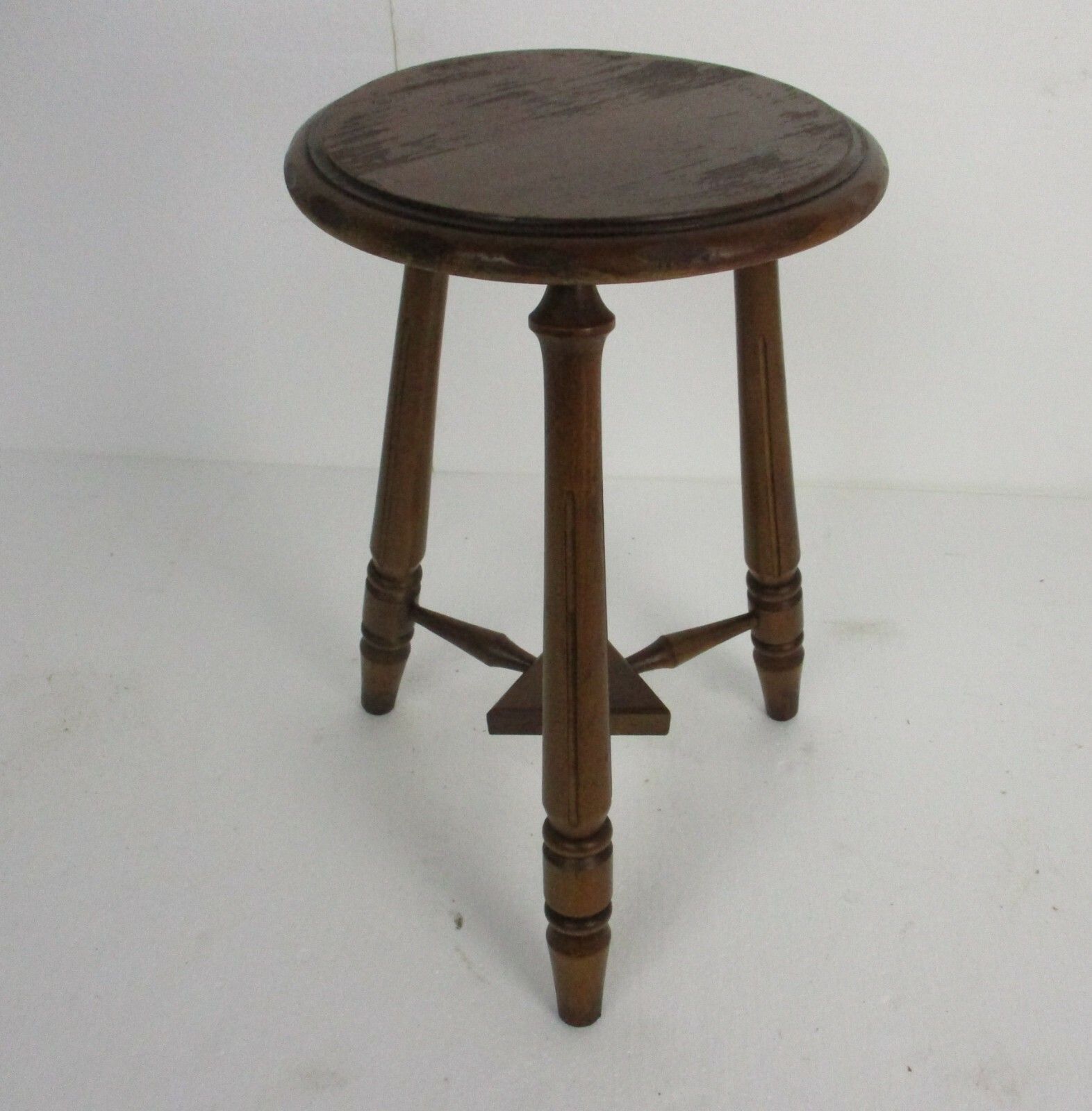 Wooden Side Wine Table Pedestal Plant Bonsai Stand Two Tier Barn Country Style photo for sale