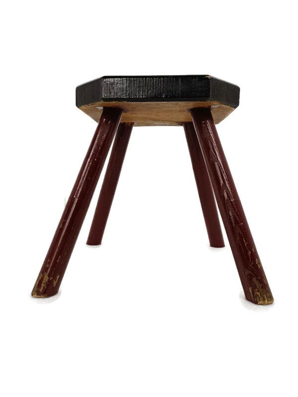 Old Milk Milking Stool Farmhouse Country Barn Style  Display Table Pedestal Plan