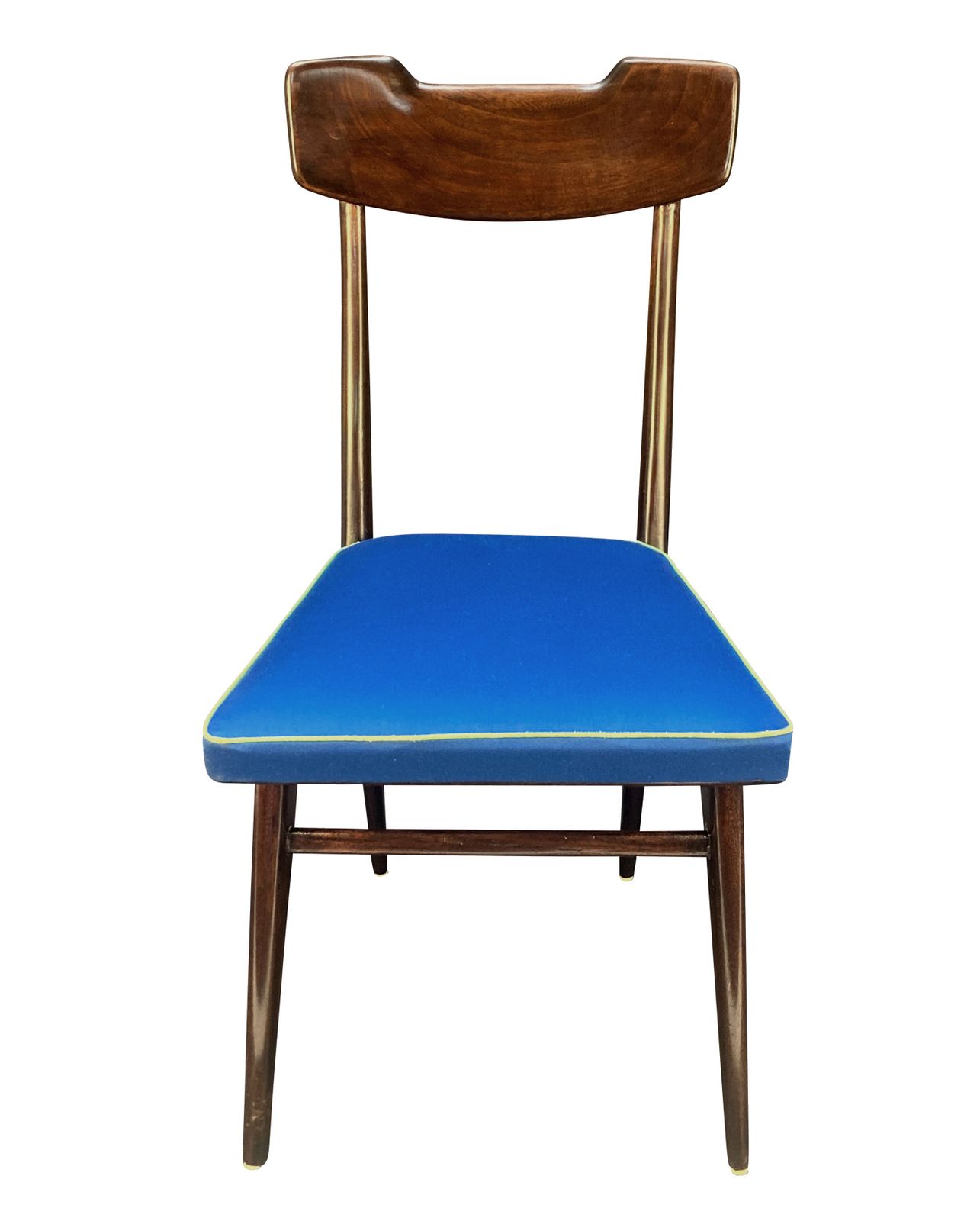 A Set Of Six Italian Mid Century Dining Chairs In Mahogany photo furniture