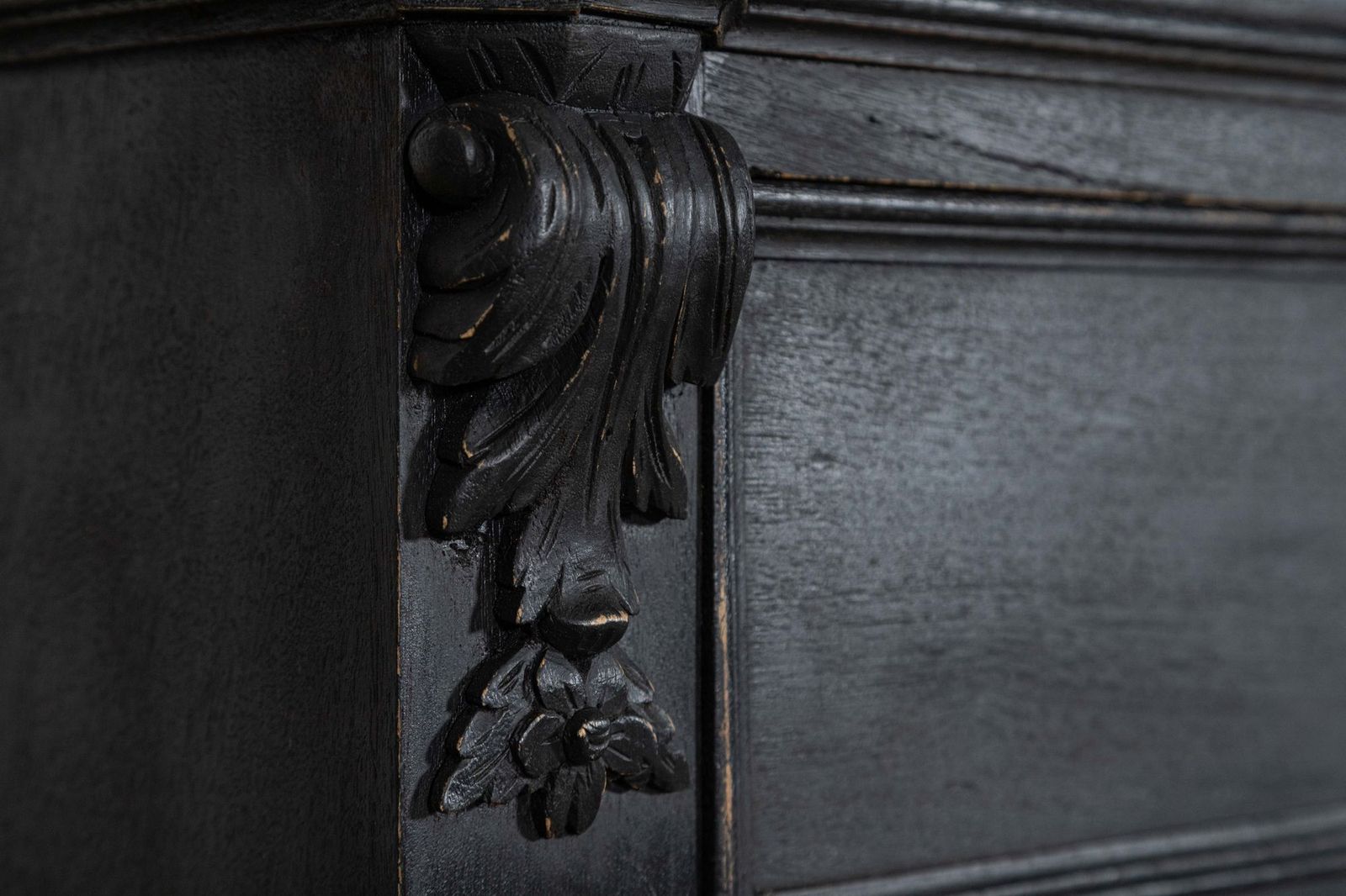 19thc French Ebonised Fruitwood Marble Commode photo vintage