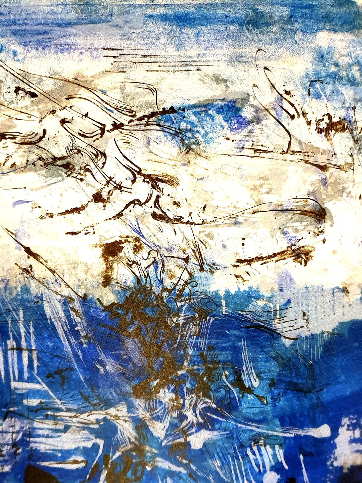 Zao Wou Kizao Wou Ki   Original Lithograph   Abstract Composition1962 photo Art