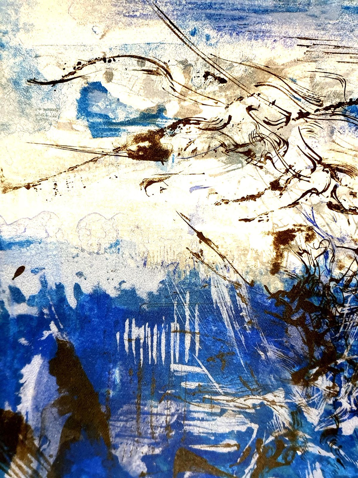 Zao Wou Kizao Wou Ki   Original Lithograph   Abstract Composition1962 photo 3636.0