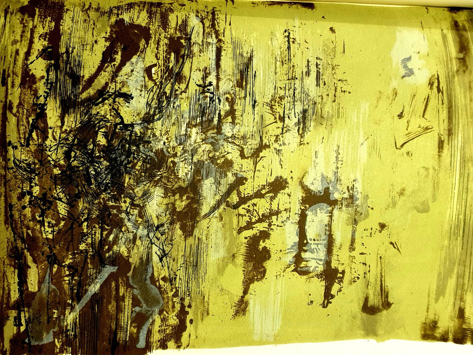 Zao Wou Kizao Wou Ki   Original Lithograph   Abstract Composition1962 photo for sale