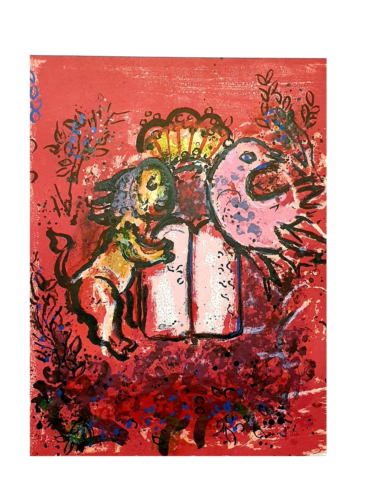 Marc Chagallmarc Chagall   The Tables Of The Law   Original Lithograph1962