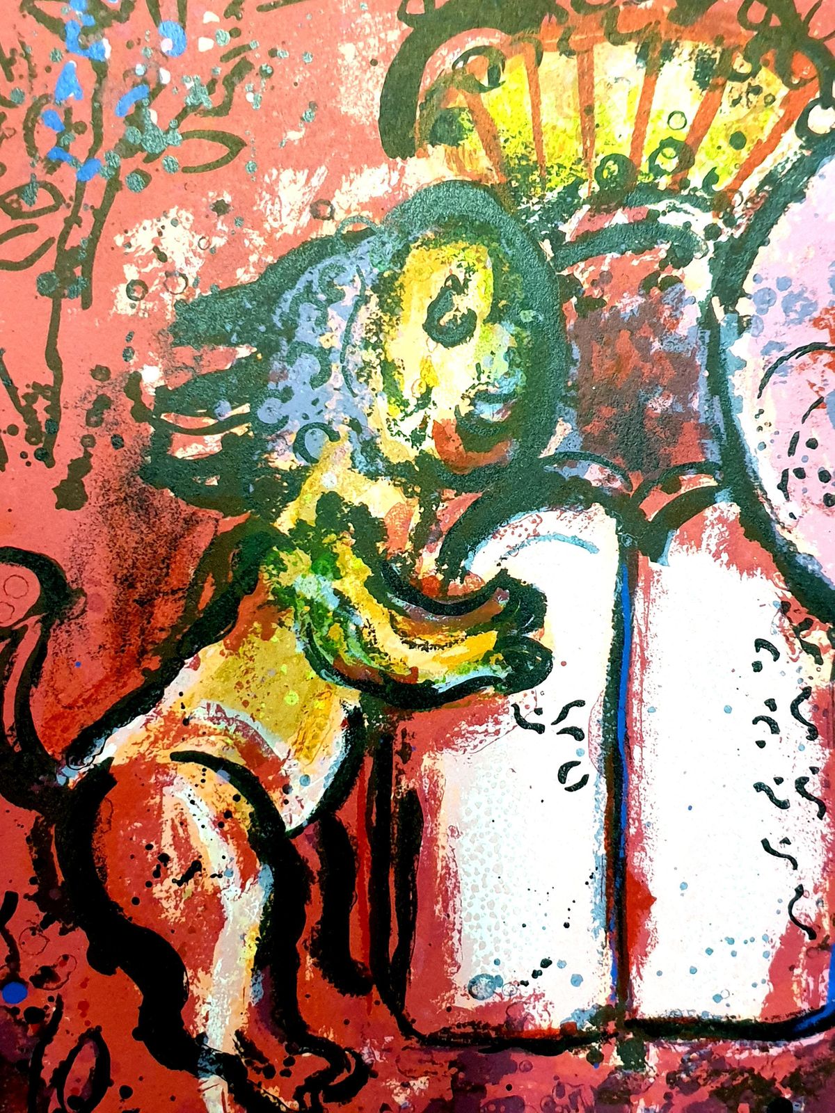 Marc Chagallmarc Chagall   The Tables Of The Law   Original Lithograph1962 photo vinterior