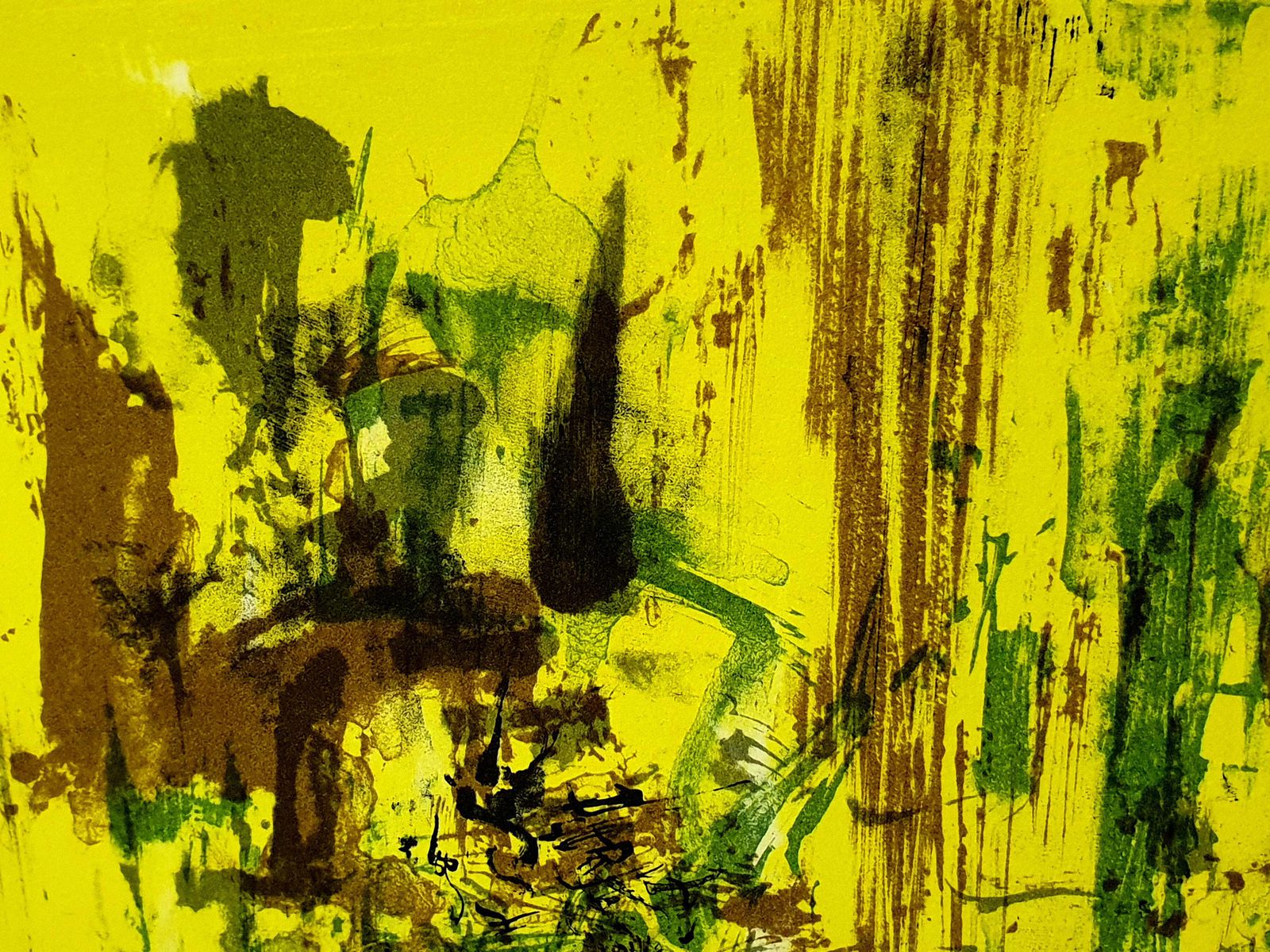 Zao Wou Kizao Wou Ki   Original Lithograph   Abstract Composition1962 photo vinterior