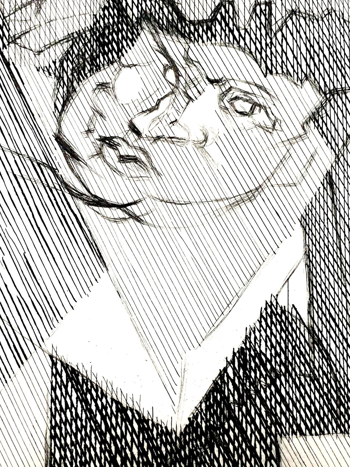 Jacques Villonjacques Villon   Cubist Man   Original Etching1951 photo Art