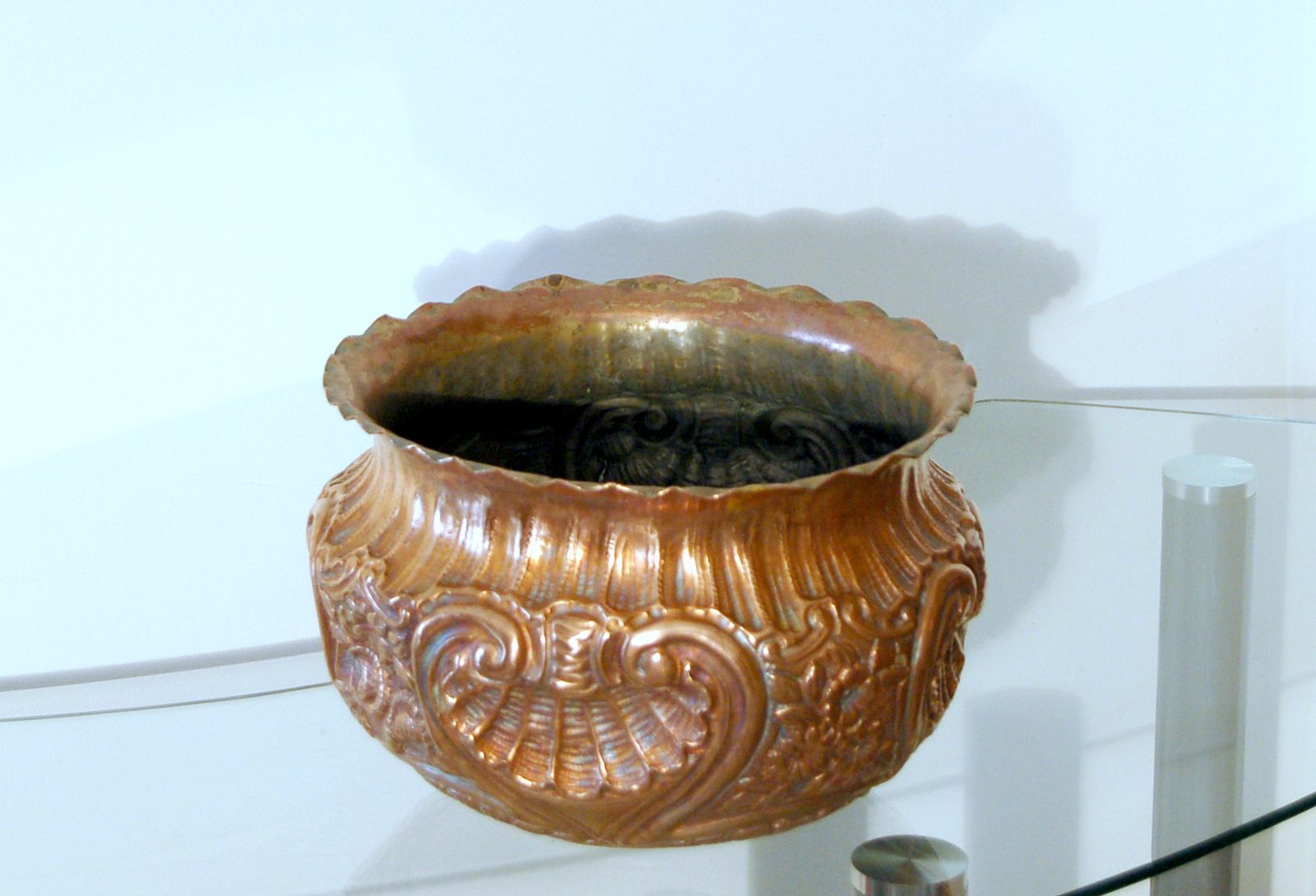 Antique Copper Jardiniere   19th Century photo 360.0