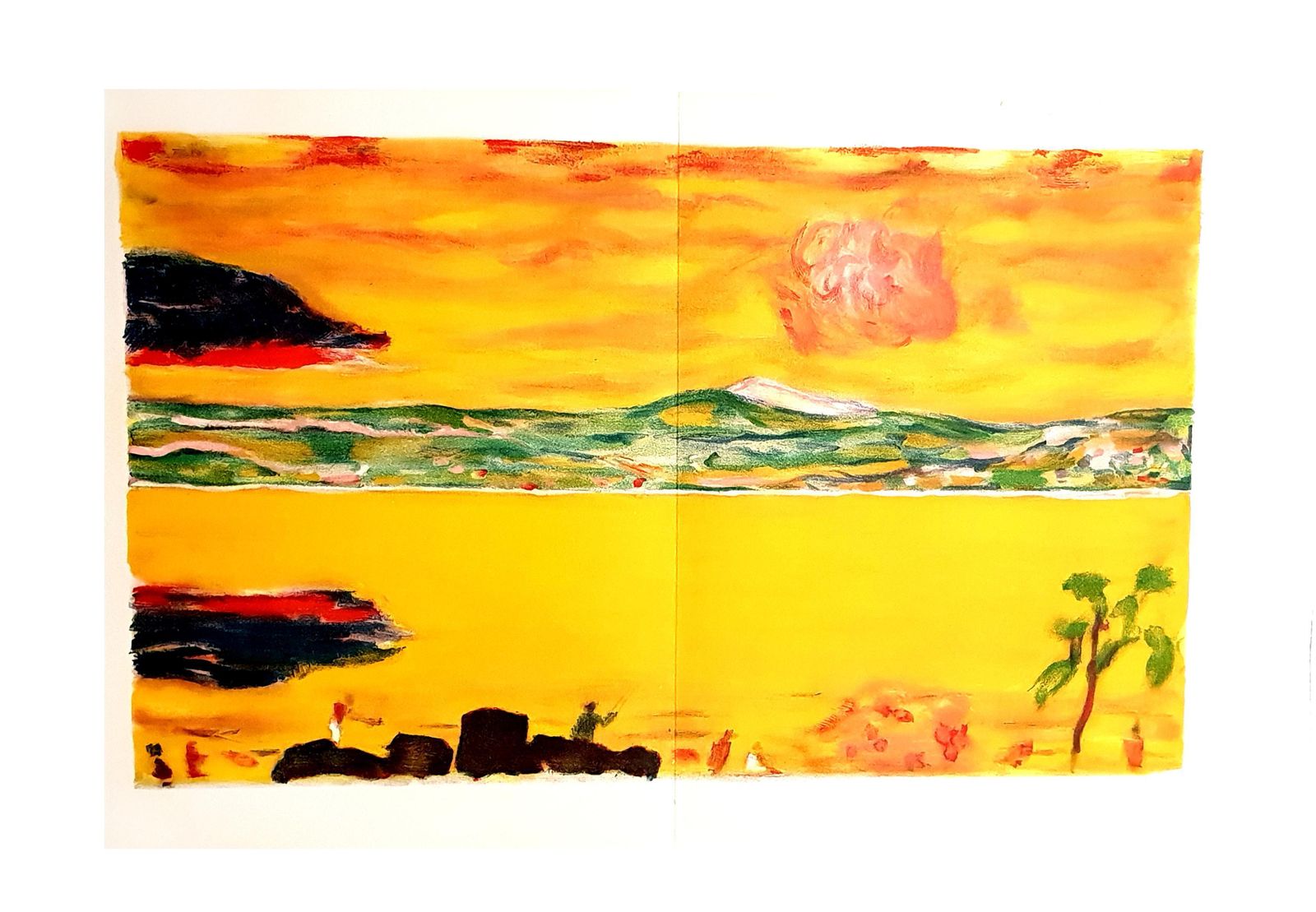 Pierre Bonnardpierre Bonnard   Sunset On The Mediterranean   Original Lithograph1940
