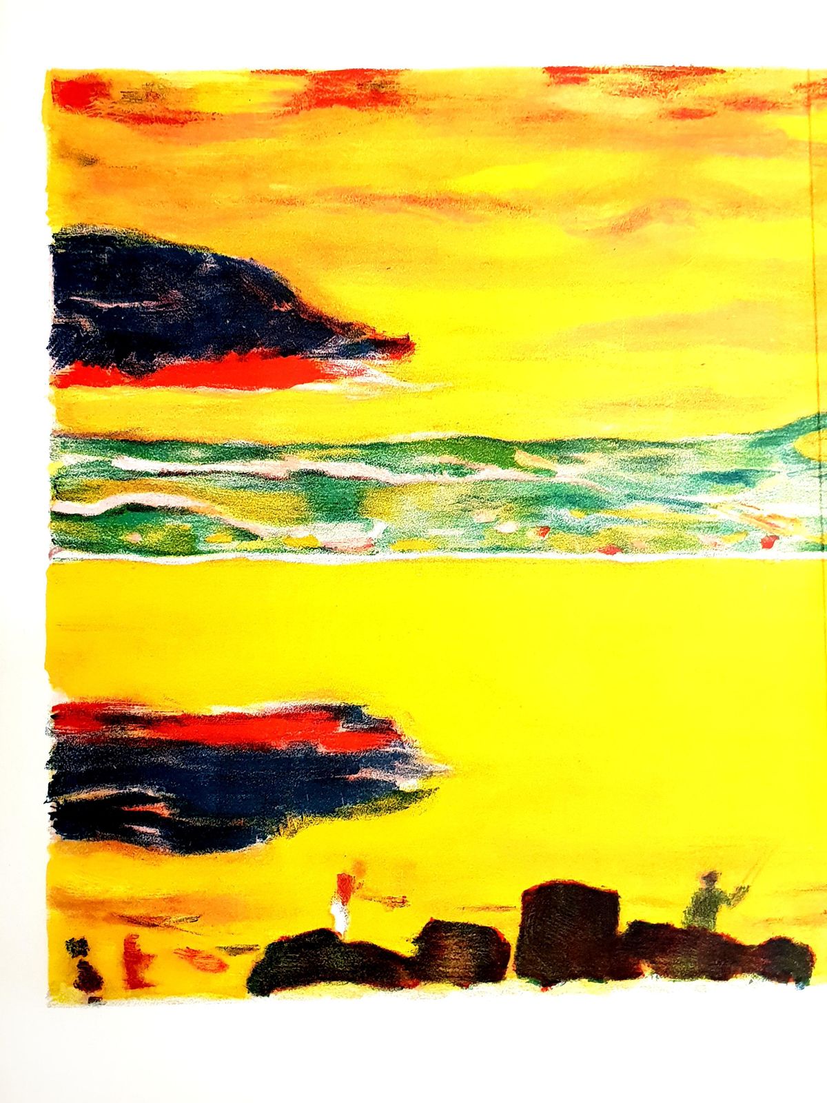Pierre Bonnardpierre Bonnard   Sunset On The Mediterranean   Original Lithograph1940 photo Art