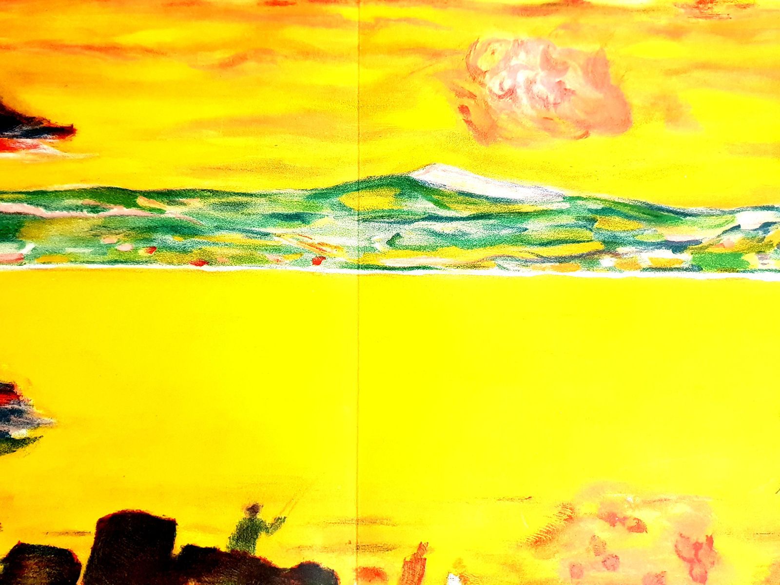 Art Pierre Bonnardpierre Bonnard   Sunset On The Mediterranean   Original Lithograph1940 photo