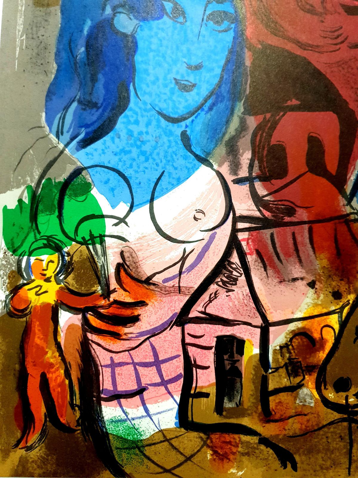 Marc Chagallmarc Chagall   Homage To Marc Chagall   Original Lithograph1969 photo furniture