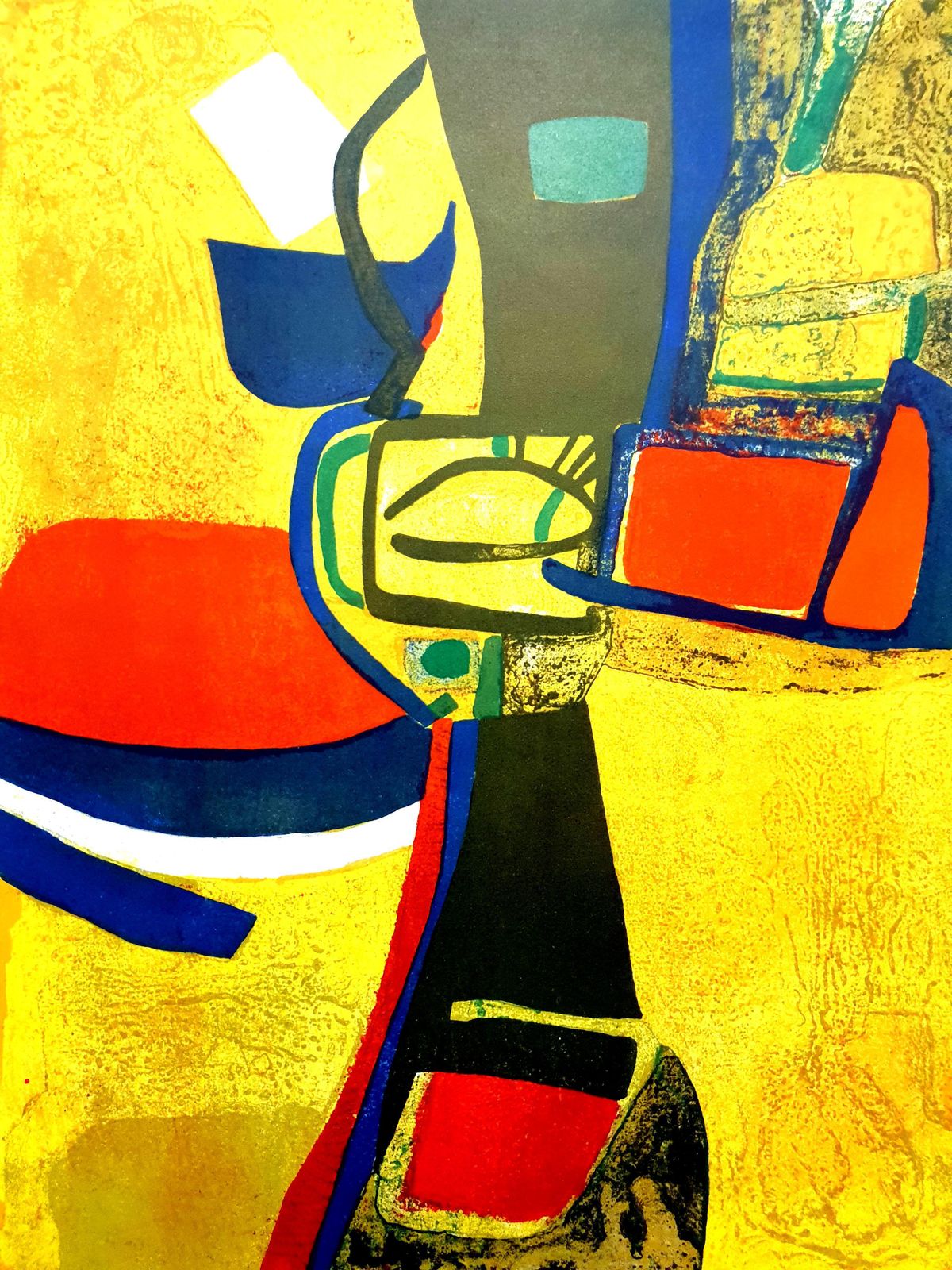 Maurice Estèvemaurice Estève   Composition   Original Lithograph1965 photo furniture