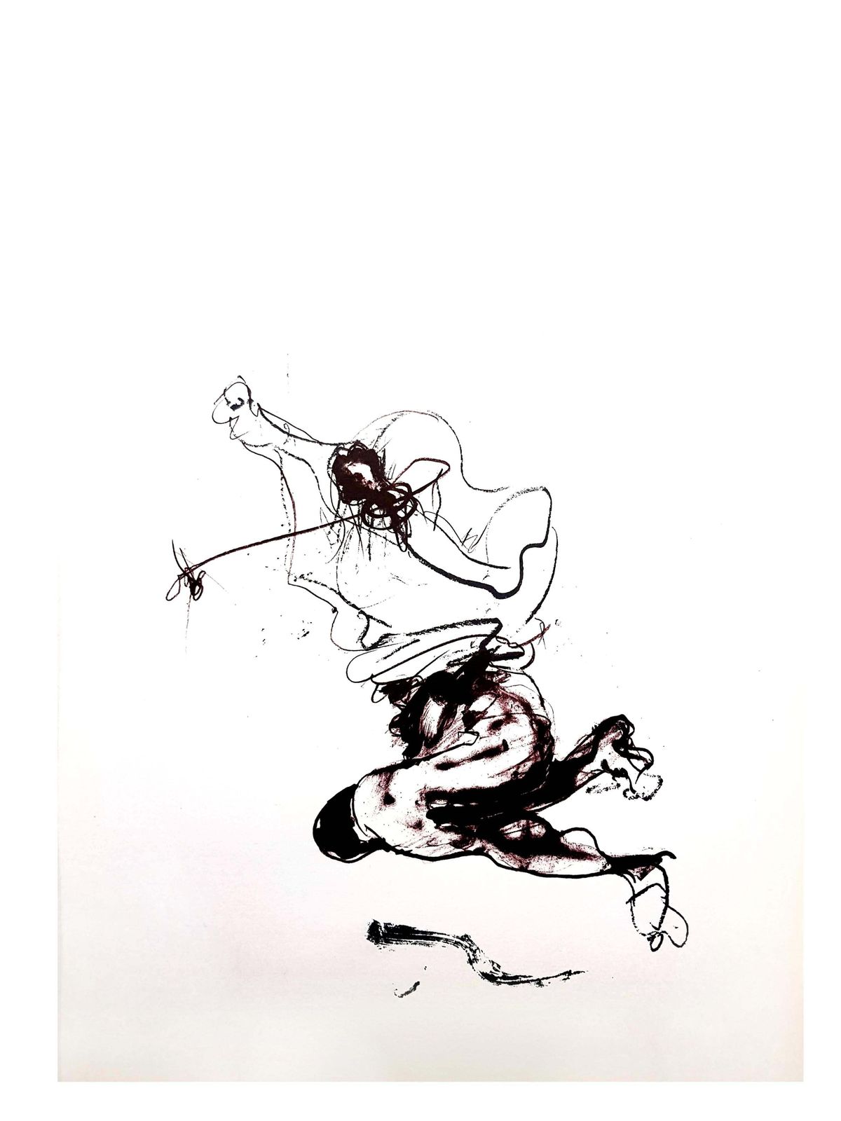 Paul Rebeyrollepaul Rebeyrolle    Original Lithograph1976 photo vintage