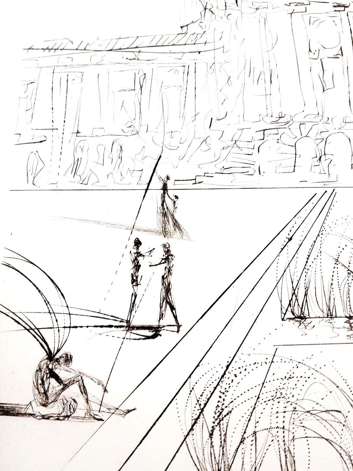 Salvador Dali   City Hall   San Francisco   Original Hand Signed Etching1970 photo vinterior
