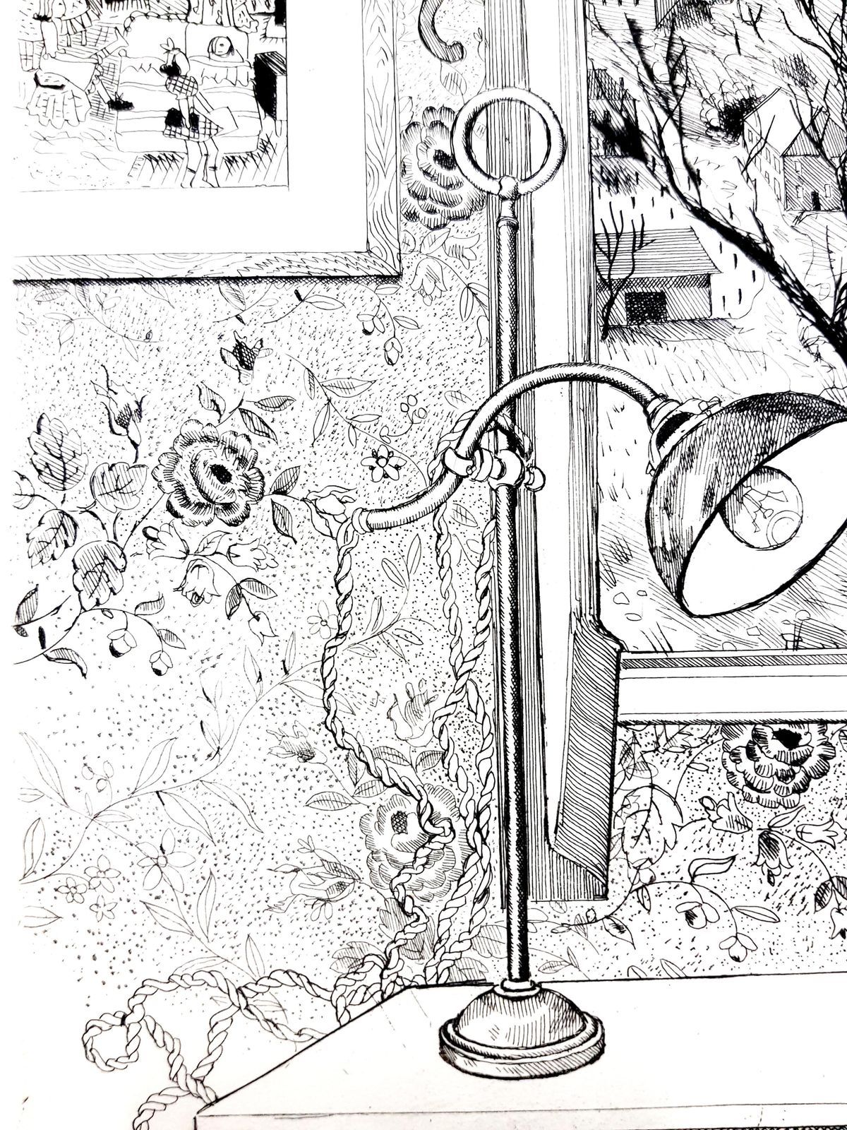 Jacques Maretjacques Maret   Dreamy Desk   Original Etching1946 photo vintage