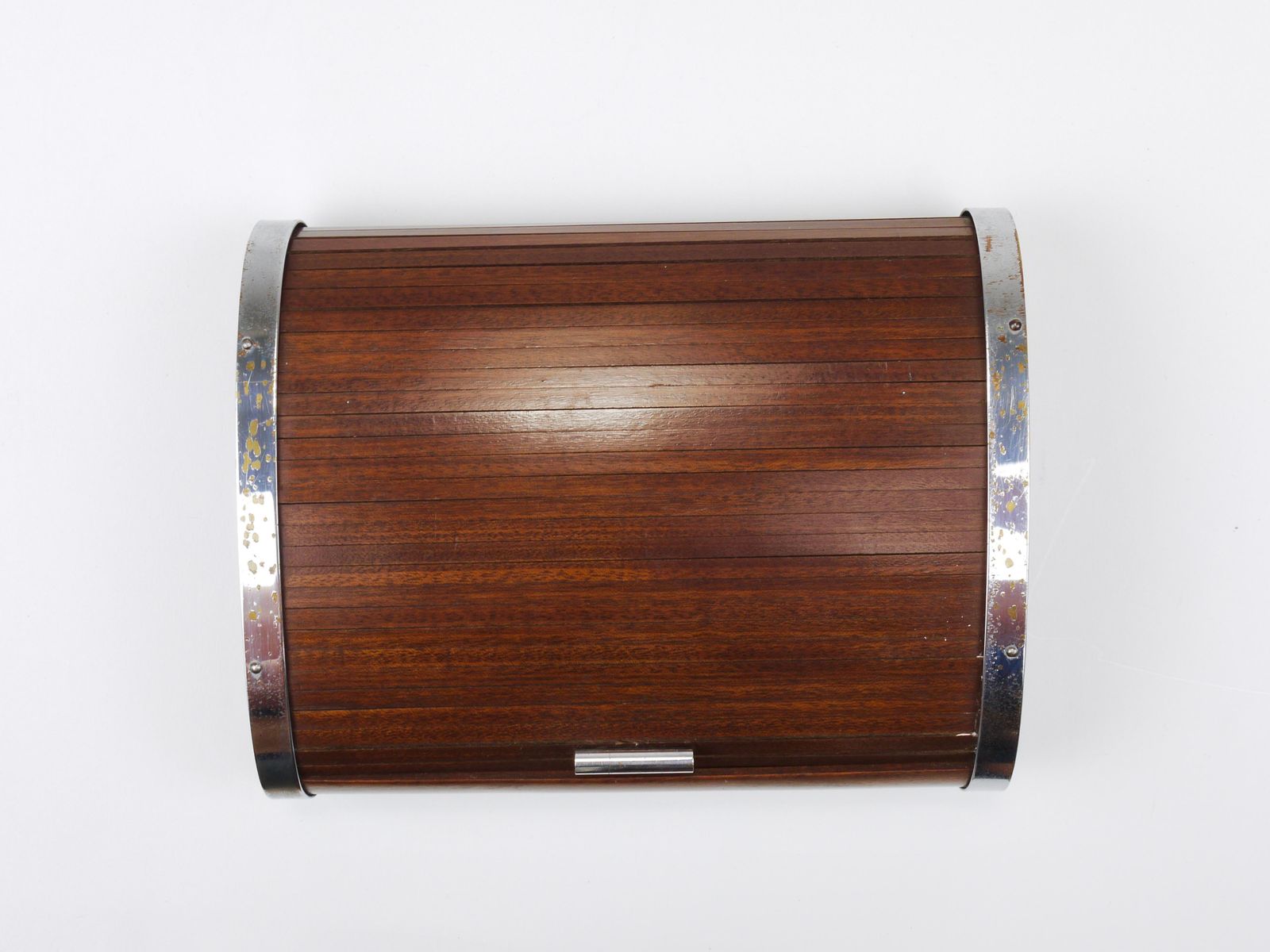 1930s Carl Aubock Large Art Deco Jewelry Storage Cigarette Box, Roll Top, Vienna photo 1435.0
