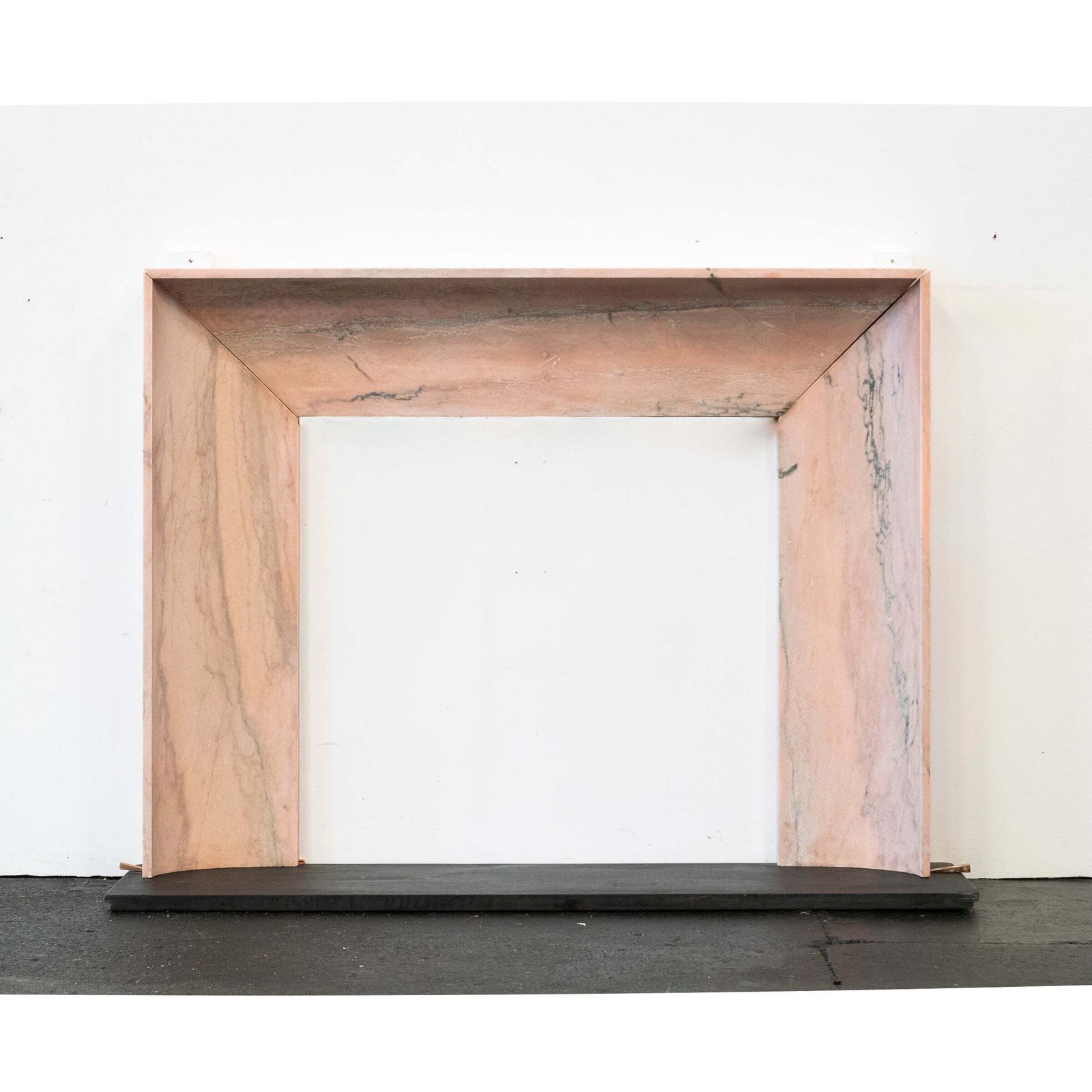 Bolection Fireplace Surround In Reclaimed Pink Marble photo vintage