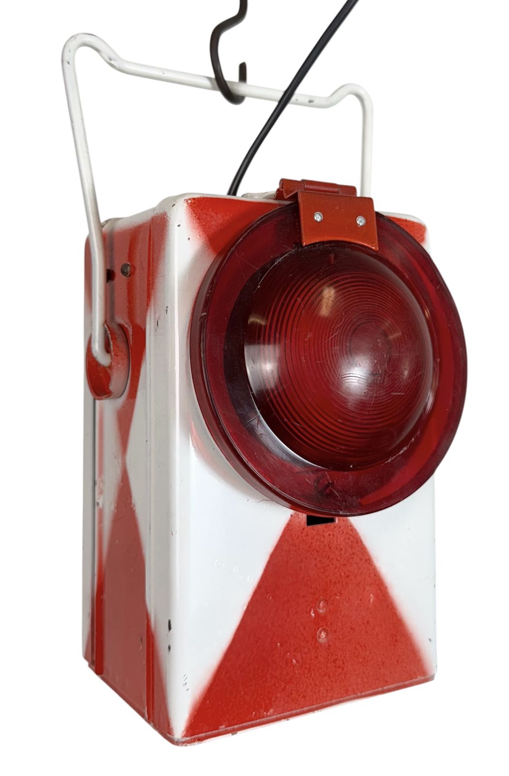 Industrial Red Railway Lantern, 1980s
