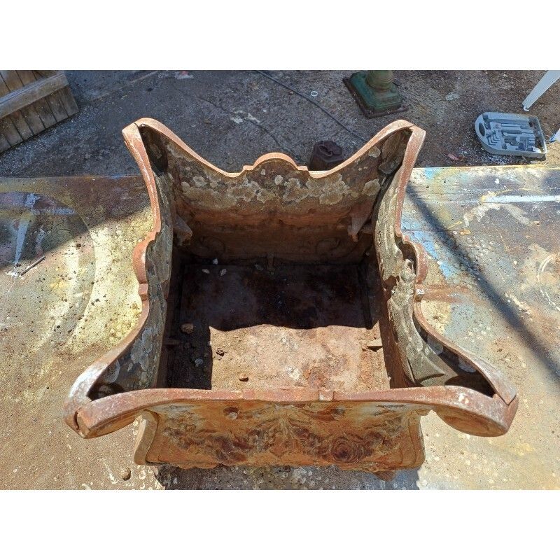 1 Cast Iron Planter 1900 From Charleville   Mézières Rocaille Style photo furniture