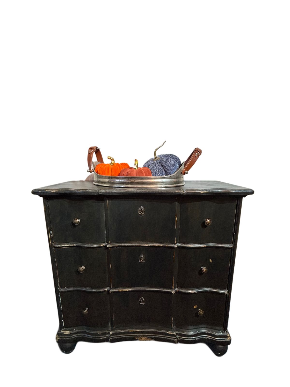 Ebonised Slim Chest Of Drawers photo Furniture