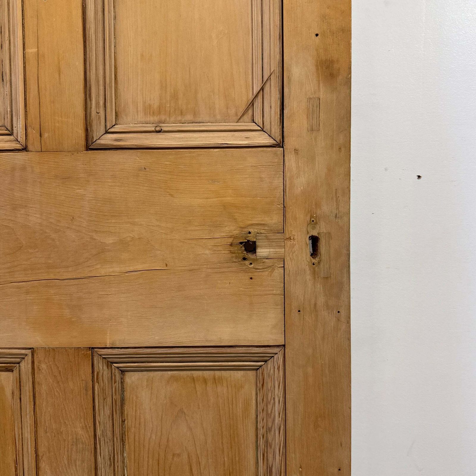 Antique 5 Panel Door 217.5cm X 74cm photo vintage