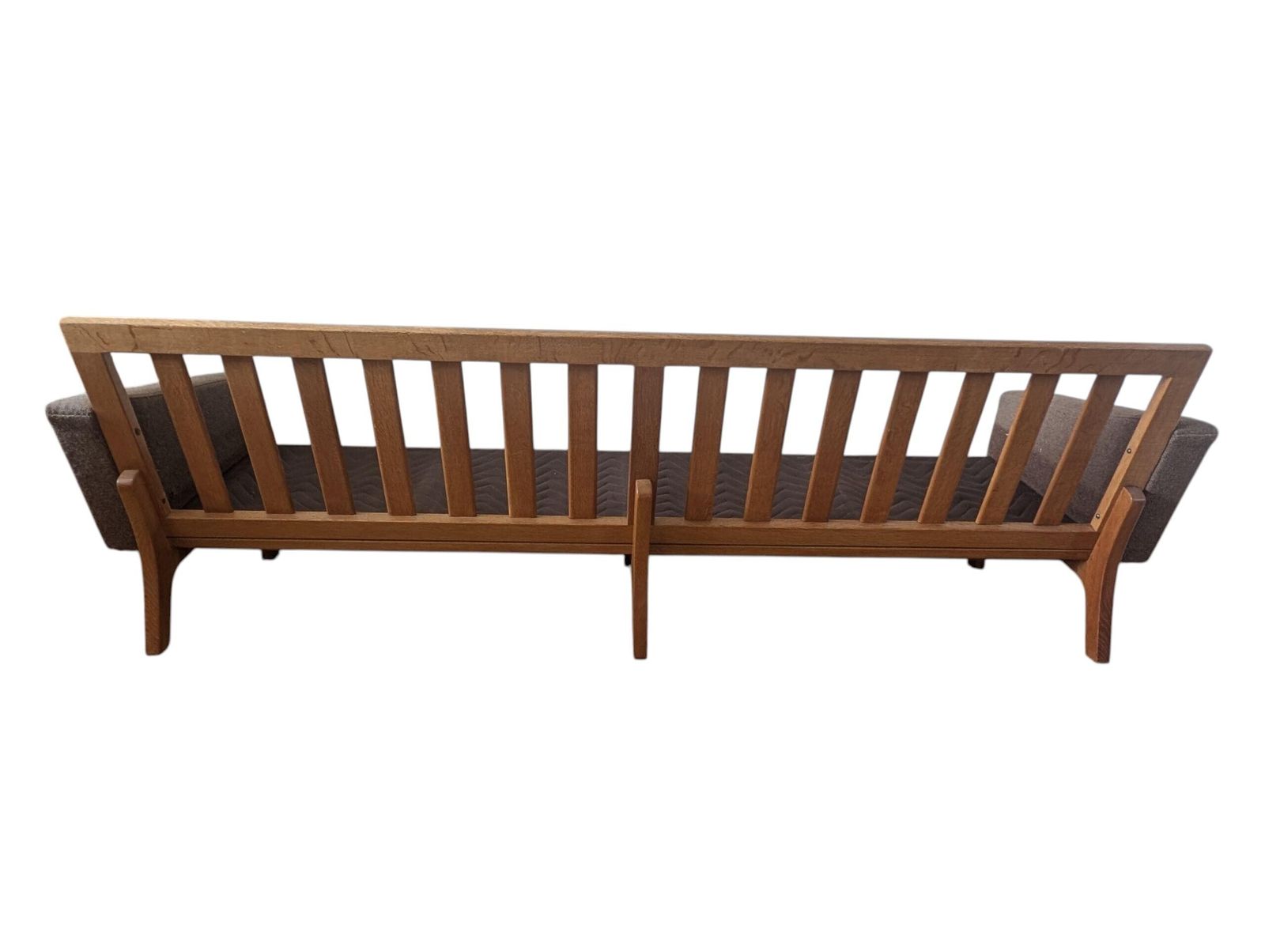 Rare Mid Century 1960s Vintage Danish 4 Seater Retro Sofa In The Style Of Hans J. Wegner With Original Wool And Sprung Cushions photo 2200.0