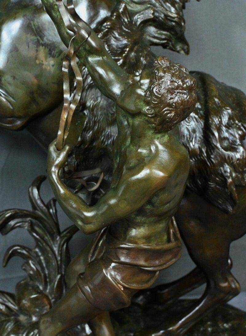 photo vinterior Large Bronze “The Horse Of Marly” After Coustou – Early 20th Century