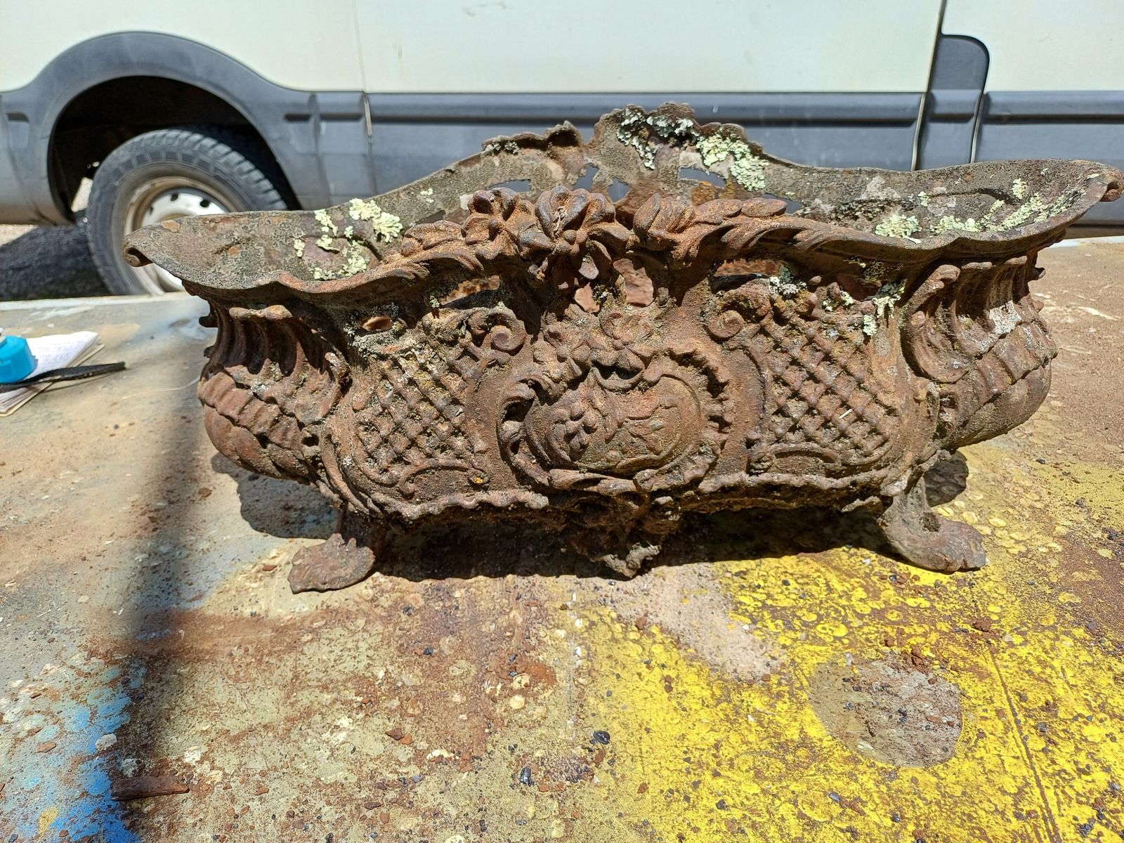 1 Cast Iron Planter 1900 From Charleville   Mézières Rocaille Style photo Garden Decor