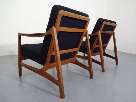 photo for sale Teak And Oak Chair By Tove & Edvard Kindt Larsen For France & Daverkosen, 1950s