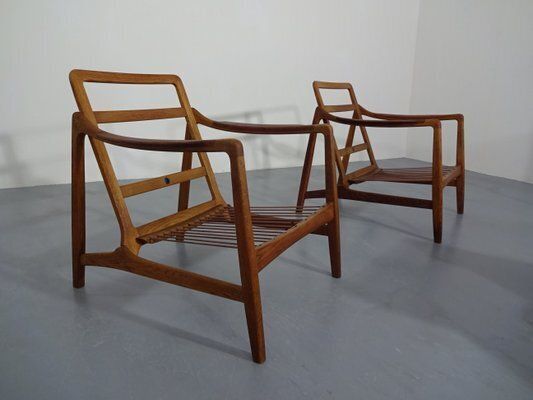 photo vintage Teak And Oak Chair By Tove & Edvard Kindt Larsen For France & Daverkosen, 1950s