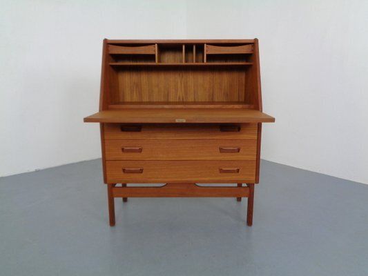 Danish Teak Secretaire From Dyrlund, 1960s photo Furniture