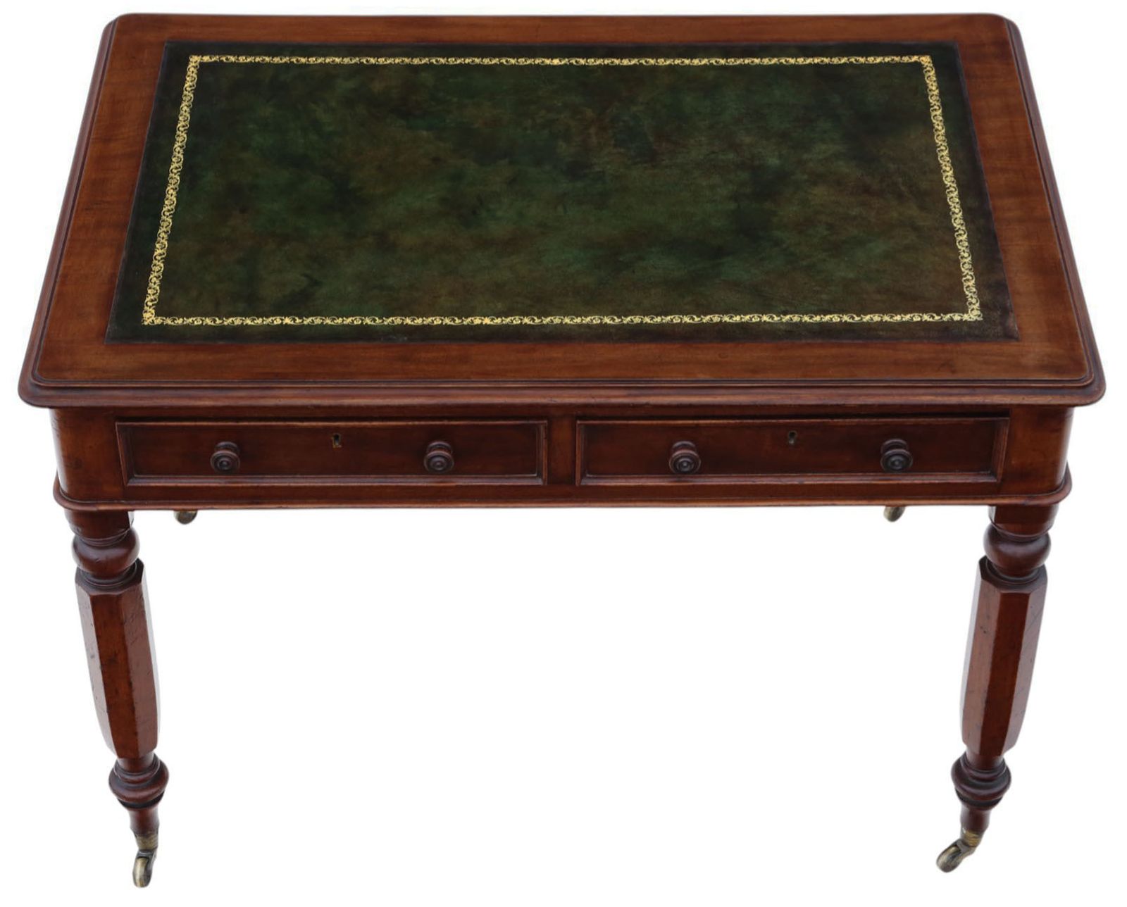 Antique 19th Century Mahogany Writing Desk – Fine Quality Dressing Or Side Table photo Furniture