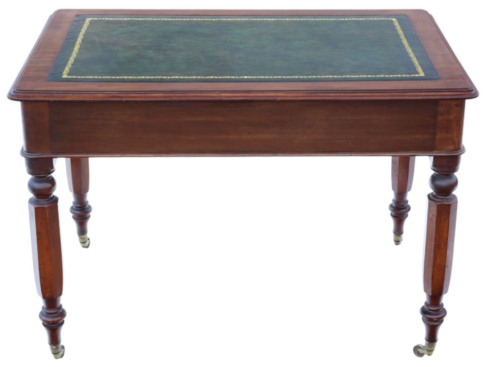 Antique 19th Century Mahogany Writing Desk – Fine Quality Dressing Or Side Table photo vintage
