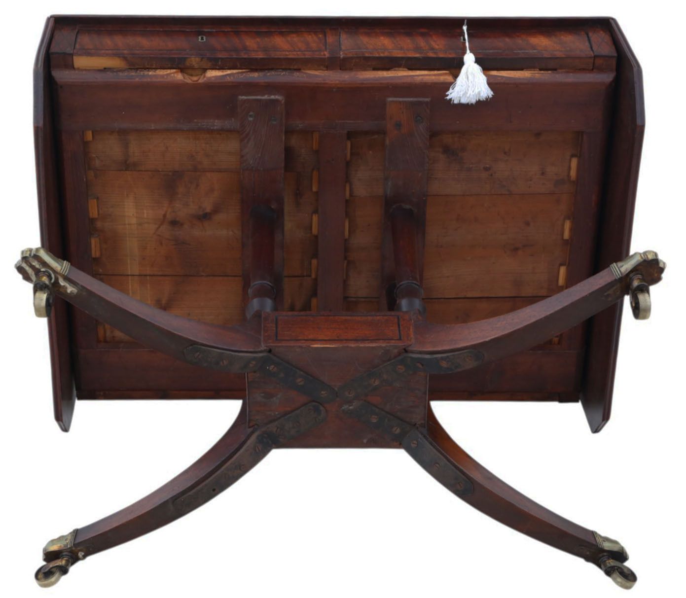 photo for sale Antique C.1825 Regency Mahogany Pedestal Sofa Or Dining Table – Fine Quality 19th Century Occasional Side Table