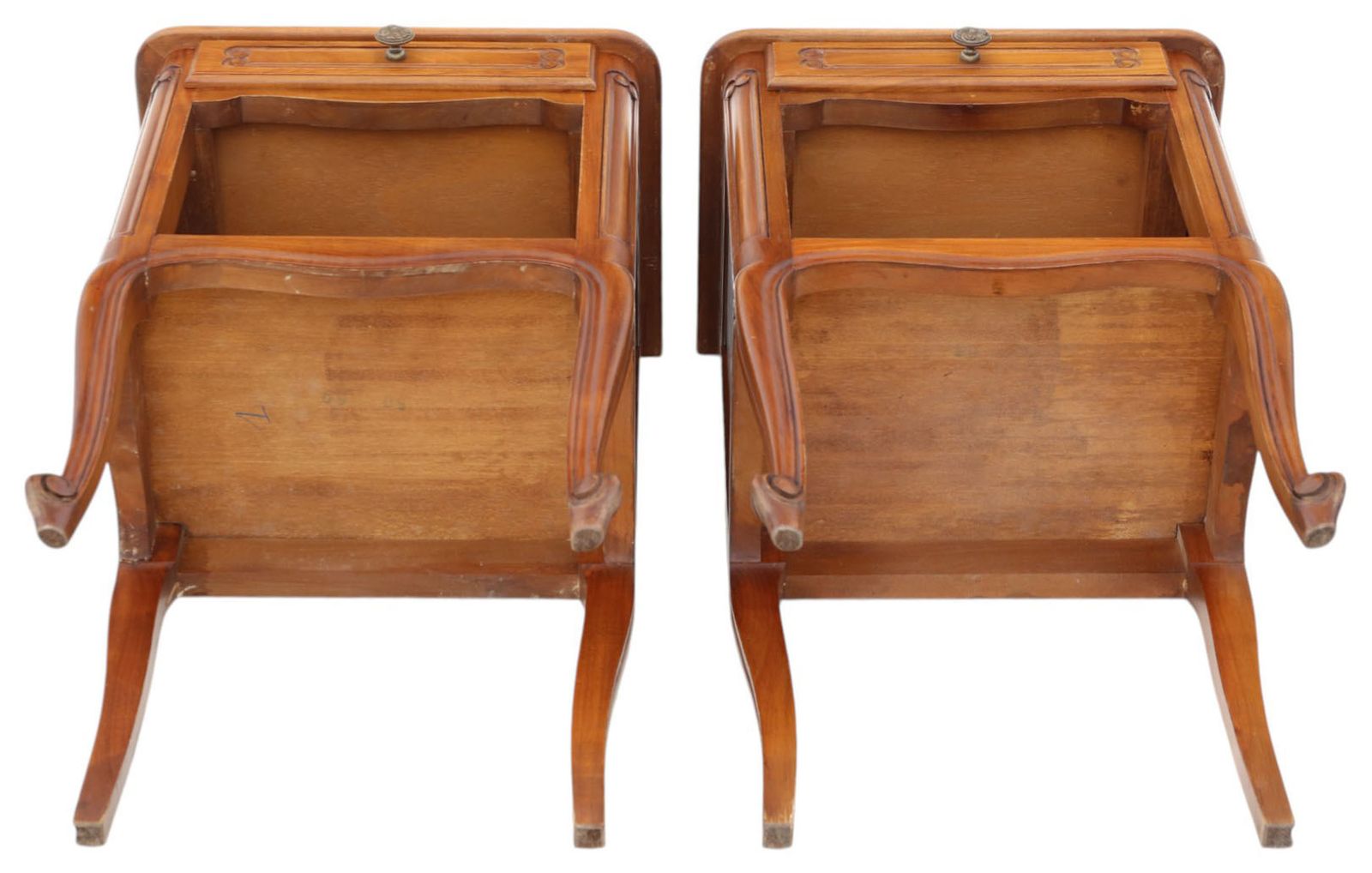 Pair Of Quality Vintage Cherry Bedside Tables – Stylish Nightstands photo buy