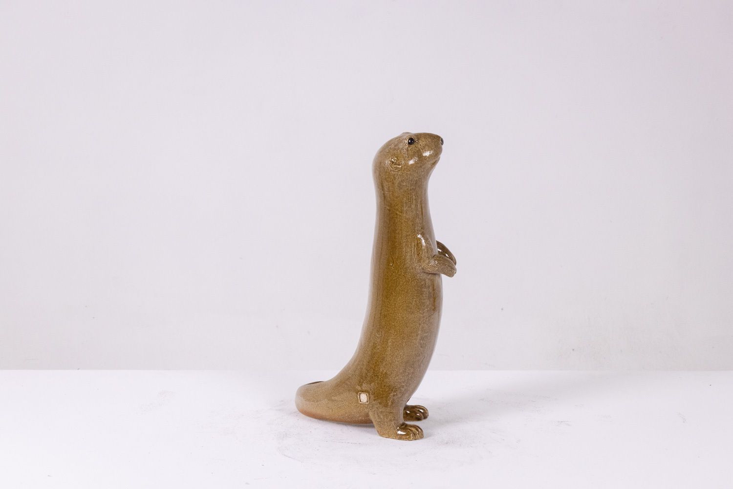 Valérie Courtet, Otter In Chamotte And Glazed Stoneware. Contemporary Work photo Art