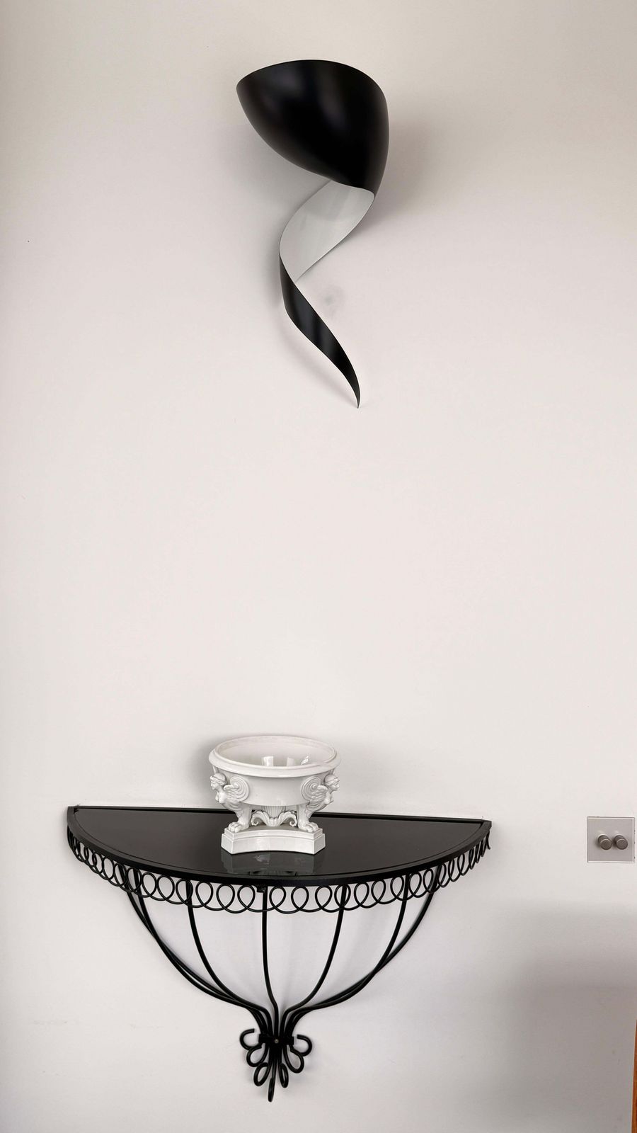 photo furniture Serge Mouille Pair "Torcheres" Wall Light Sconces Original 1963 Design   R And L