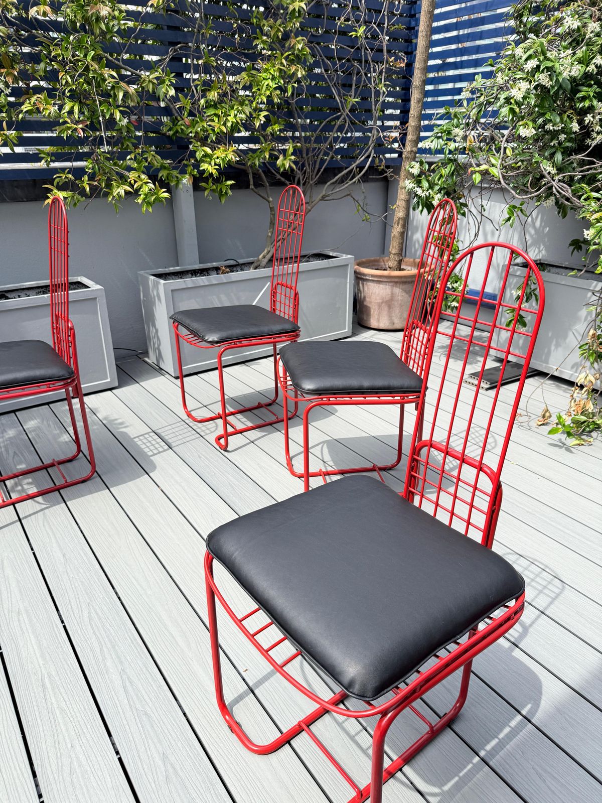 Gastone Rinaldi Set 4 Of Chairs Produced By Thema Egle 1983 photo furniture