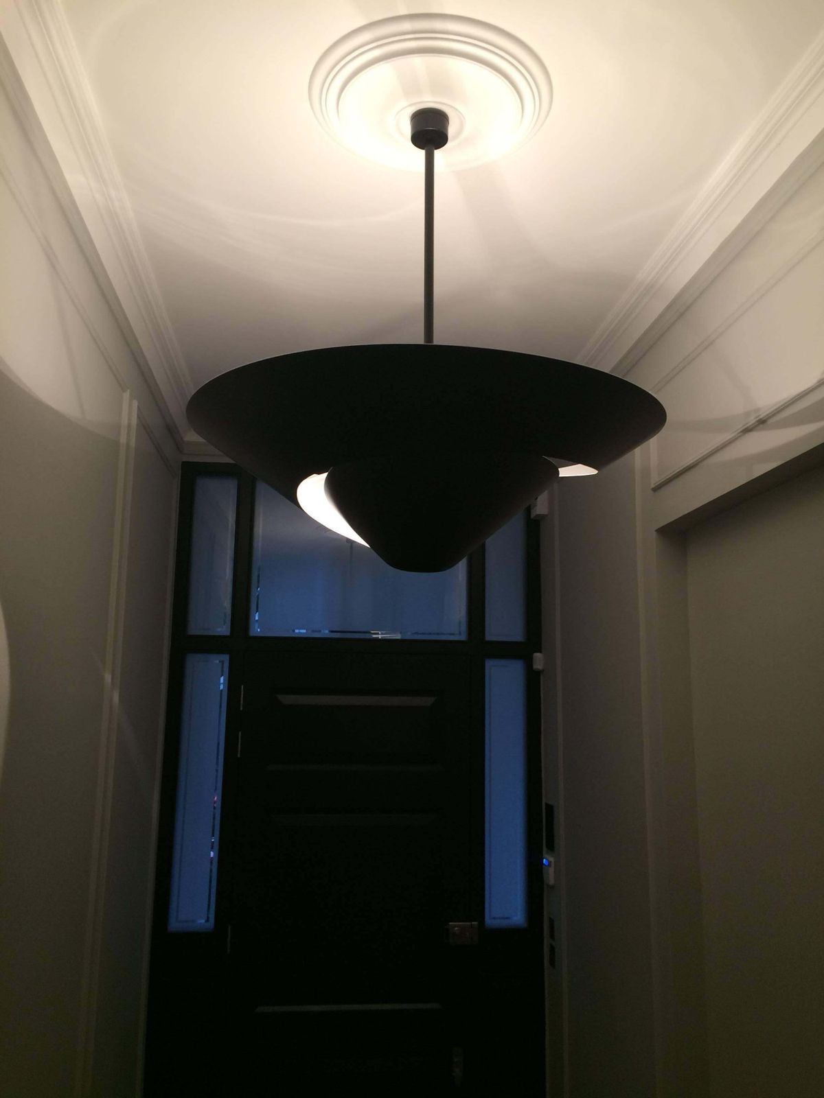 Serge Mouille Large "Escargot" French Pendant Ceiling Lamp 1950 photo 5116.0