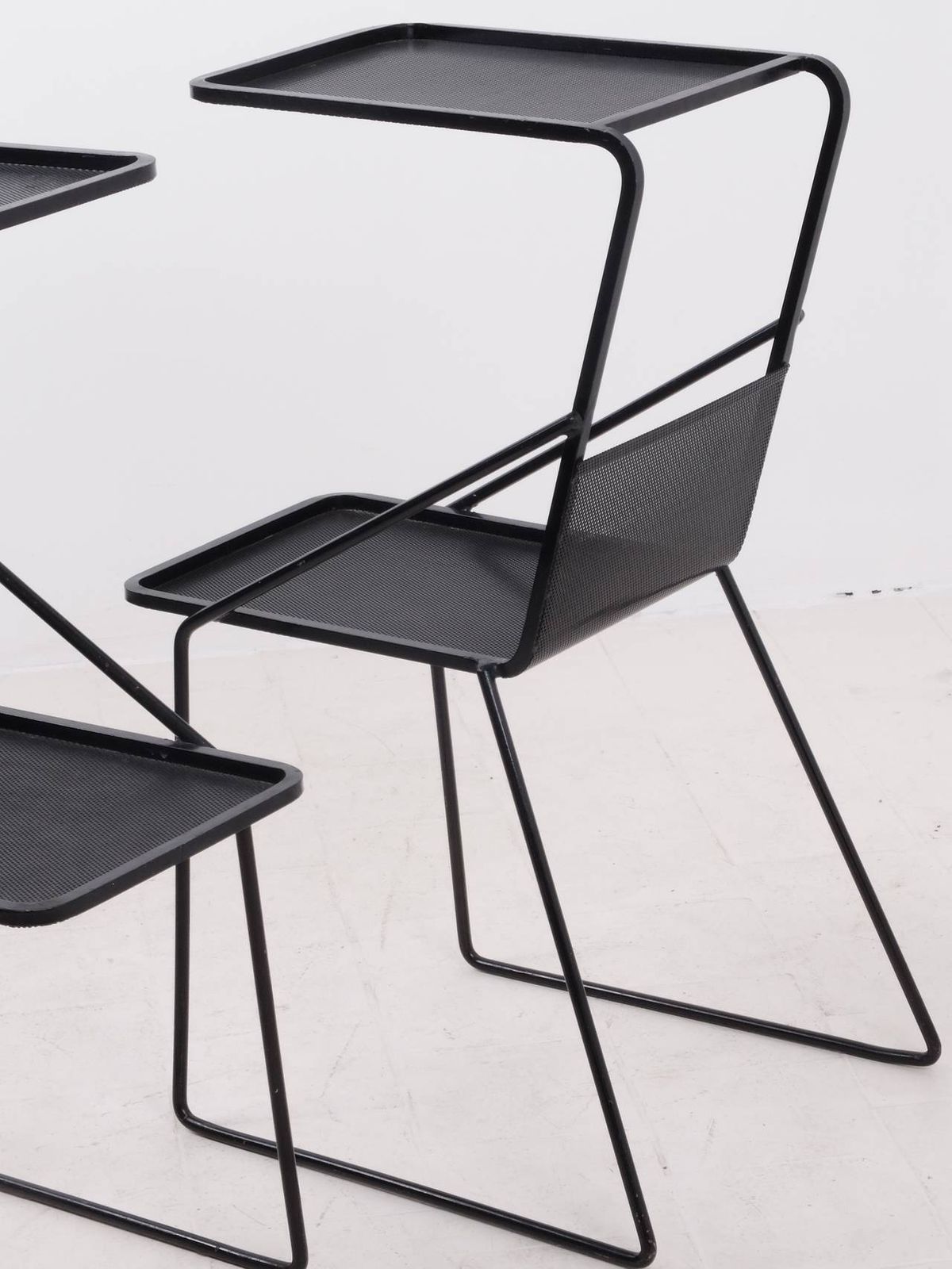 Pair Of Rare Bedside Tables By Mathieu Matégot photo vinterior