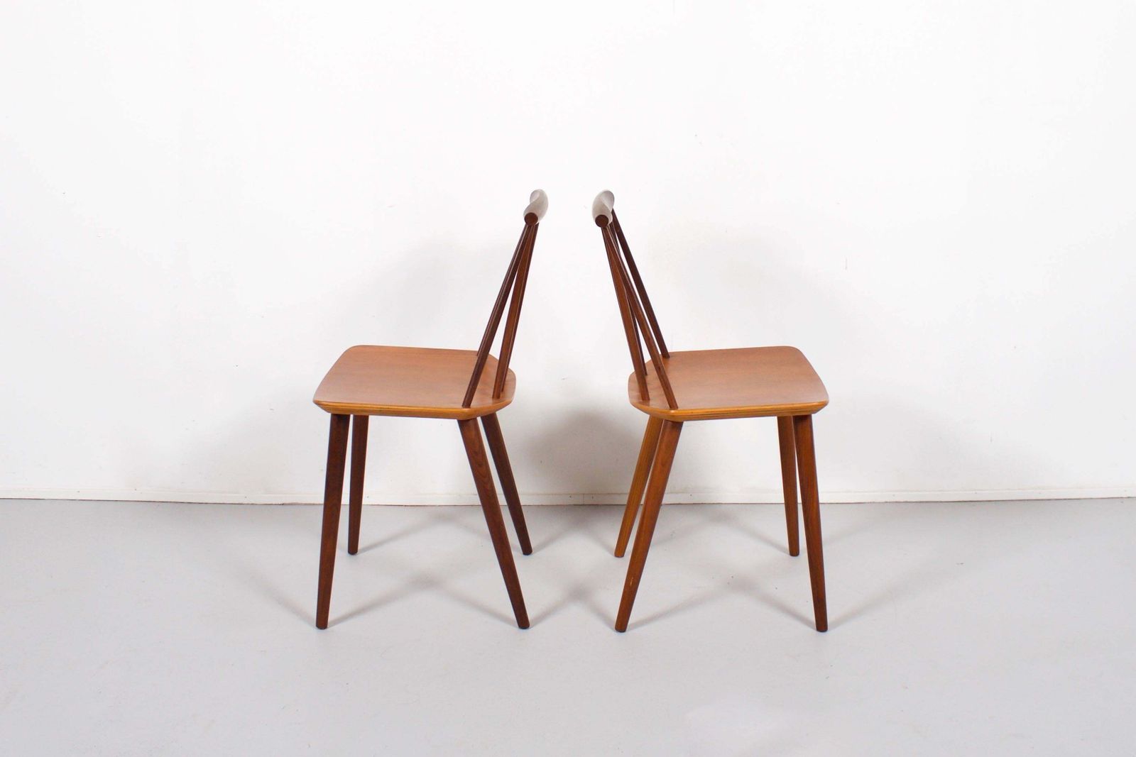 Pair Of Teak Folke Palsson J77 Chairs For Fdb Møbelfabrik photo for sale